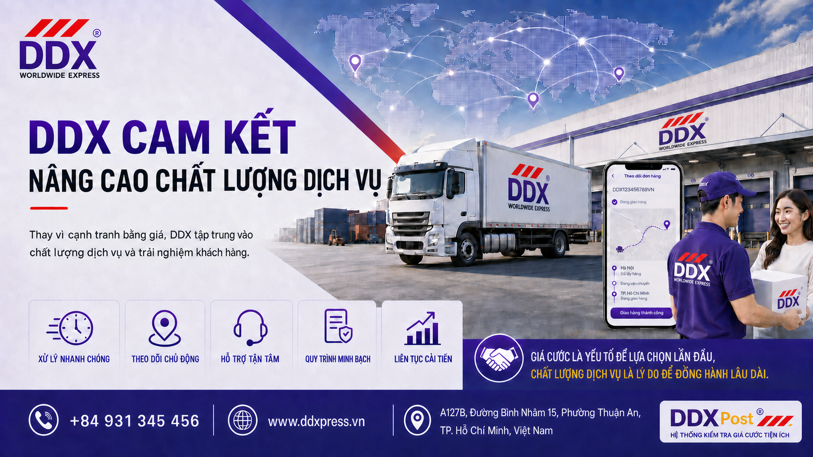 DDX cam kết nâng cao chất lượng dịch vụ